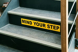 Mind Your Step Sign